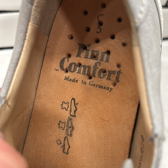 Finn Comfort Sarnia Nero Suede Leather Grey Sneakers Shoes Women’s 7.5 - Picture 11 of 16